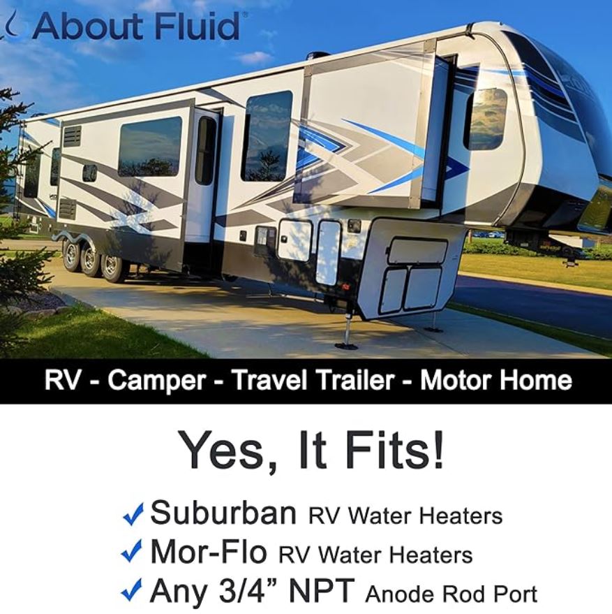 Anold Rod Rv RV Anode Rod for Water Heater, Rotten Egg Odor Fix and City Water ...